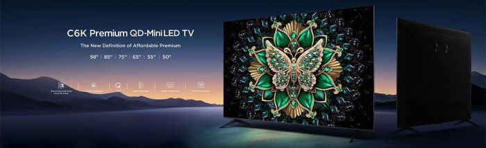 Телевізор 75" TCL MiniLED 4K 144Hz Smart Google TV Titan ONKYO sound
