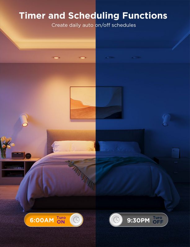 Набір ламп 2шт Govee B600D GU10 Smart LED Bulb, RGBWW, WI-FI/Bluetooth, білий