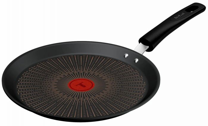 Сковорода для млинців Tefal Excellence Fusion, 25см, алюміній, бакеліт, чорний