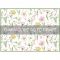 Килимок для сушіння посуду ARDESTO Spring flowers 38x51см, 100% поліестер, білий