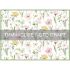 Килимок для сушіння посуду ARDESTO Spring flowers 38x51см, 100% поліестер, білий