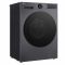 Стиральная машина LG фронтальная, 8кг, 1200, A, 48см, дисплей, пар, инвертор, чорний матовий