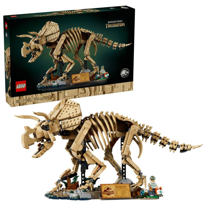 Конструктор LEGO Jurassic World Скамянілості динозаврів: трицератопс