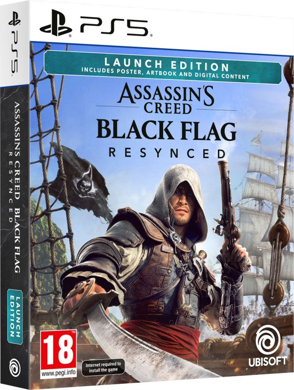 Гра консольна PS5 Assassin's Creed Black Flag Resynced Launch edition, BD диск