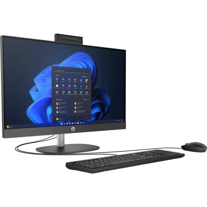 Комп'ютер персональний моноблок HP 240-G10 23.8" FHD IPS AG, Intel i3-N300, 8GB, F512GB, UMA, WiFi, кл+м, DOS, чорний