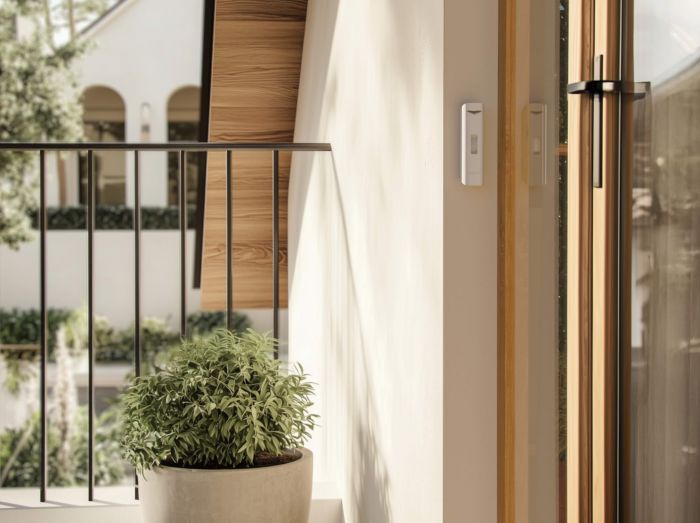 Датчик руху вуличний типу "штора" Ajax Curtain Outdoor Mini, Jeweler, бездротовий, білий, 130273.345.WH1