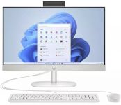 Комп'ютер персональний моноблок HP All-in-One 23.8" FHD IPS AG, Intel U7-155U, 16GB, F512GB, UMA, WiFi, кл+м, DOS, білий