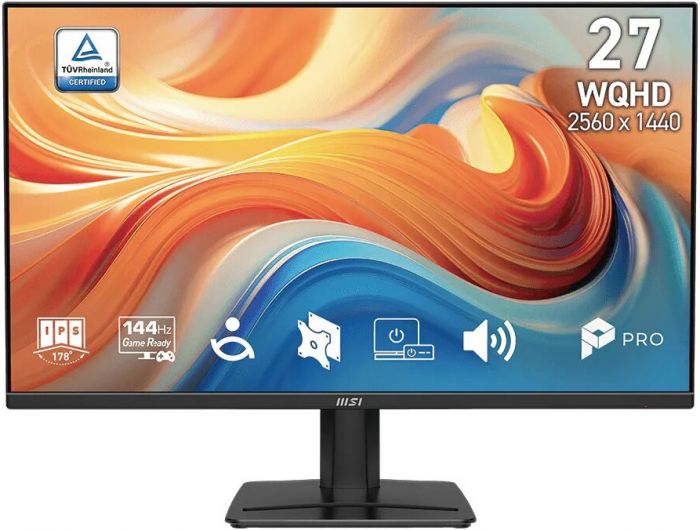 Монітор MSI 27" PRO MP275Q-E14 2xHDMI, DP, MM, IPS, 2560x1440, 144Hz, 1ms, sRGB 115%, FreeSync