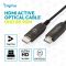 Кабель DIGITUS HDMI UHD 8K, AOC hybrid-fiber, type A M/M, 50м, чорний