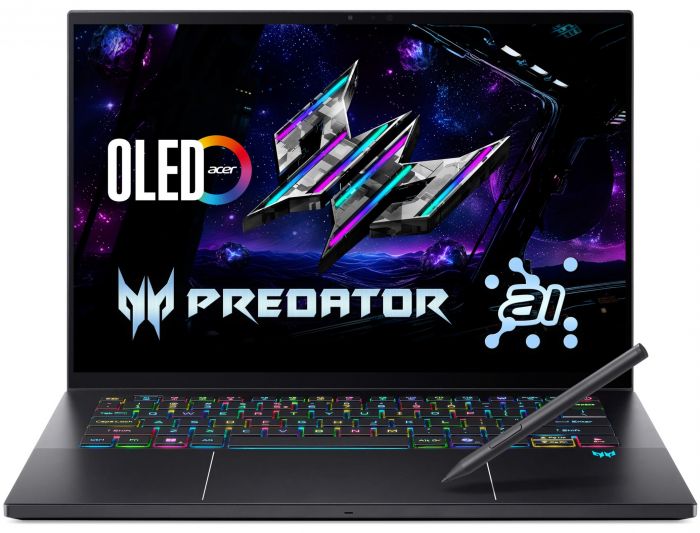 Ноутбук Acer Predator Triton 14 PT14-52T 14.5" 2.8K OLED Touch, Intel U9-288V, 32GB, F2TB, NVD5070-8, Win11P, чорний