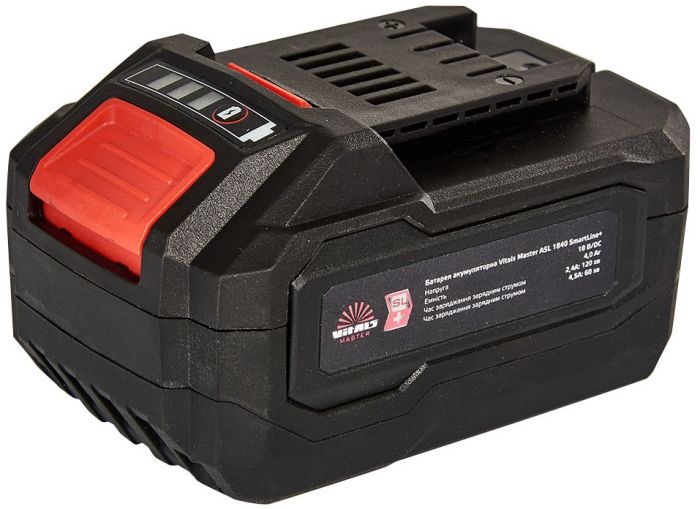 Акумулятор Vitals Master ASL 1840 SmartLine+ 18В 4.0А·год 0.7кг