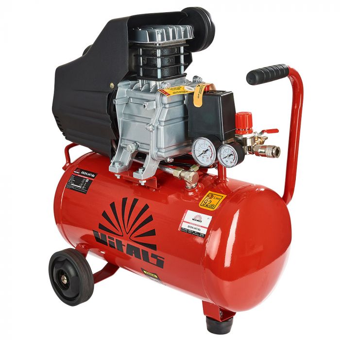 Компресор повітряний Vitals GK24.t47-8a, 1300Вт, 24л, 170л/хв, 8бар, 19.05кг