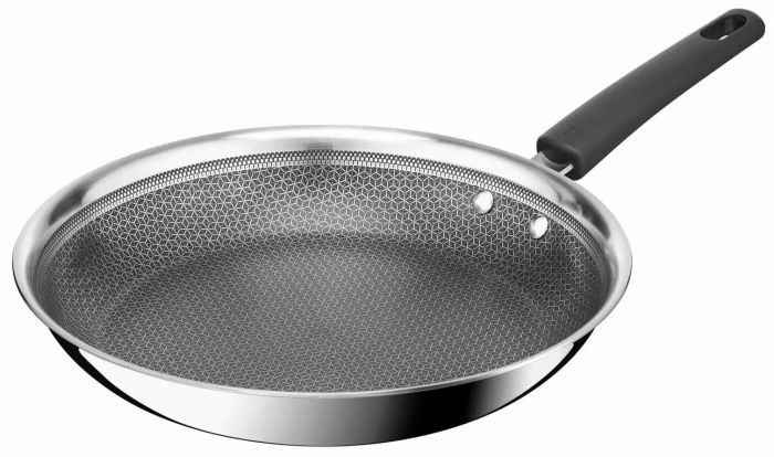 Сковорода Tefal Emotion+ Power, 28см, нержавіюча сталь, серцевина-алюміній, хромована сталь, бакеліт
