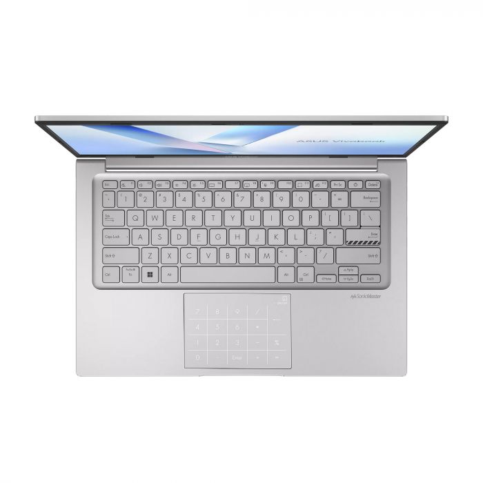 Ноутбук ASUS Vivobook 14 X1404VA-EB1528 14" FHD IPS, Intel 3 100U, 16GB, F512GB, UMA, NoOS, Сріблястий