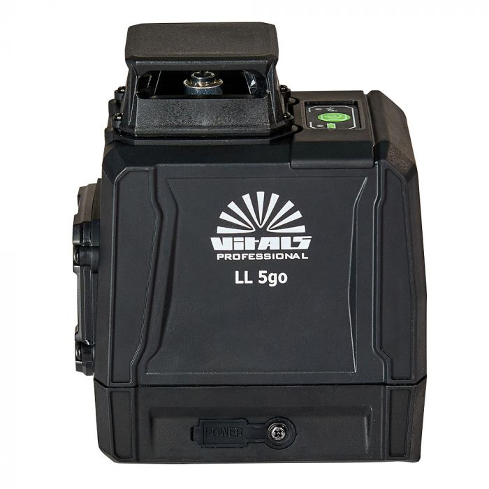 Нівелір лазерний Vitals Professional LL 5go до 50м ±0.3мм/м зелений промінь вертикаль 120° горизонталь 360° АКБ 3.7В 5200мА•год сумка IP54 0.63кг