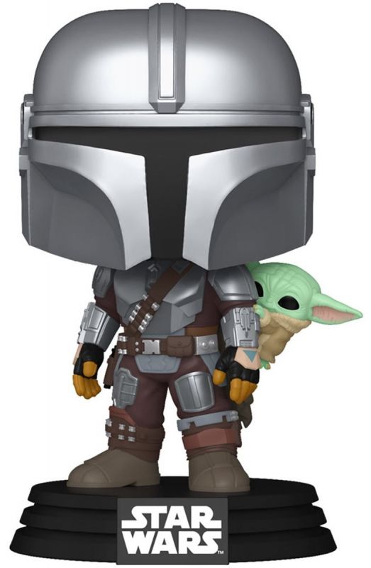 Фігурка Funko POP Star Wars: Mandalorian & Grogu - The Mandalorian w/Grogu