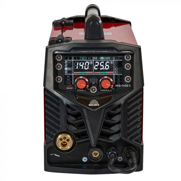 Зварювальний апарат інверторний Vitals Master MIG-1400 S 10-140А 3.6кВт 230В LED-дисплей IP21s 12.5кг