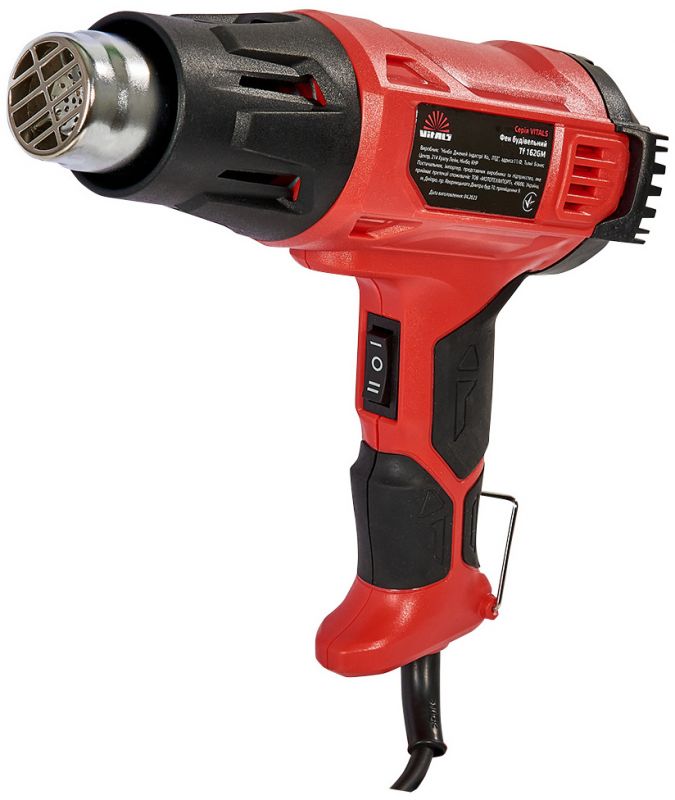 Фен будівельний Vitals Tf 162GM 1600Вт 380/500°C 300-500л/хв 0.75кг