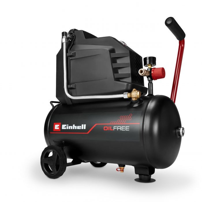 Компресор повітряний Einhell TC-AC 190/24/8 I OF, безолійний, 21500Вт, 25л, 190л/хв, 8бар, 20.78кг