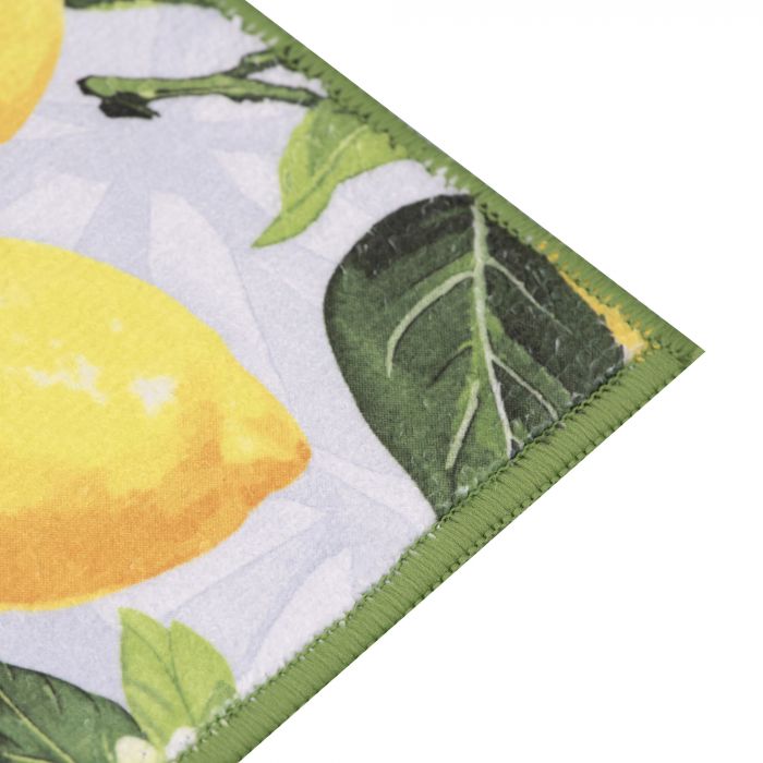 Килимок для сушіння посуду ARDESTO Sicilian lemons 38x51см, 100% поліестер, зелений