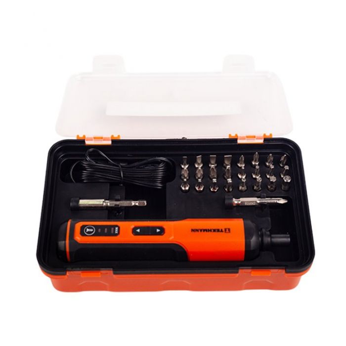 Викрутка акумуляторна Tekhmann TCS-3.6/2000 KIT 3.6В 1х2А·год 5Нм 250об/хв 0.25кг кейс