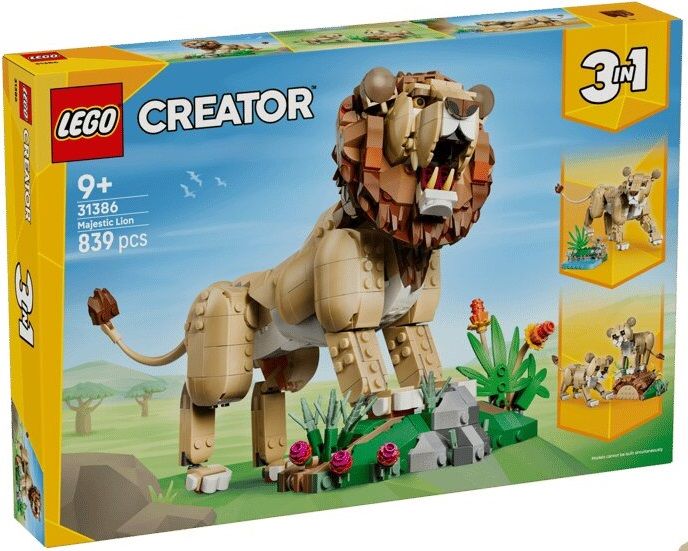 Конструктор LEGO Creator Дикі тварини: Величний лев