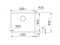 Комплект - мийка MRG 110-52 фраграніт, чорний матовий, 125.0701.779 і подрібнювач харч. відходів SLIM 50, 134.0715.098, вкл. Сифон