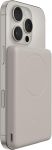 Акумулятор портативний літій-іонний Power Bank Belkin 5000мА·год, 15Вт/Qi2 7.5Вт, Slim Magnetic Ring, пісочний