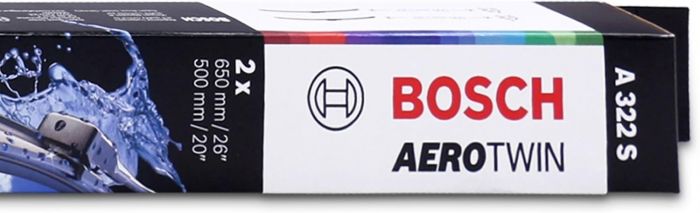 Склоочисник BOSCH Aerotwin безкаркасний комплект 650/500мм (3 397 014 422)