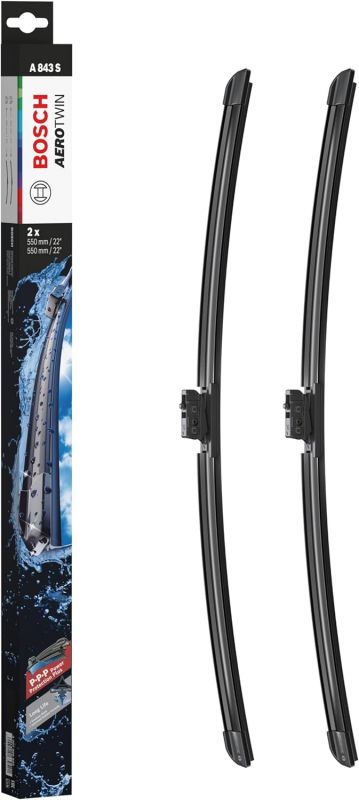 Склоочисник BOSCH Aerotwin безкаркасний комплект 550/550мм (3 397 009 843)