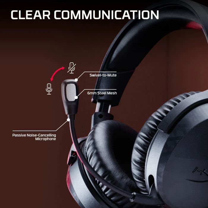 Гарнітура ігрова HyperX Cloud Stinger 3, WL/BT/USB-A/USB-C, 0.5м, чорний