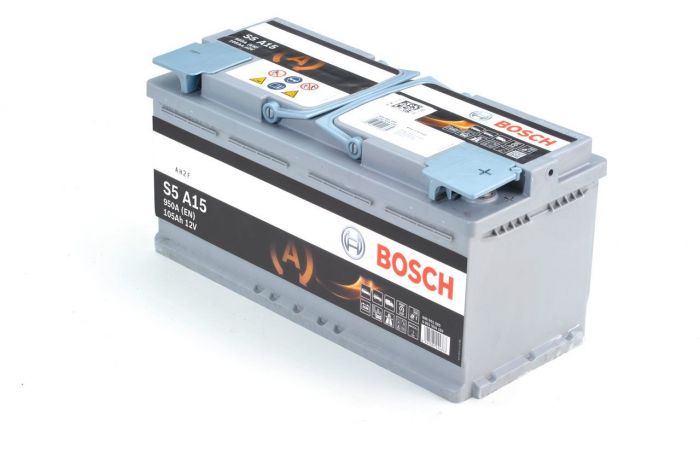 Акумулятор Bosch S5 AGM 12В 105Аг 950А R+ (0 092 S5A 150)