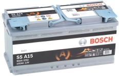 Акумулятор Bosch S5 AGM 12В 105Аг 950А R+ (0 092 S5A 150)