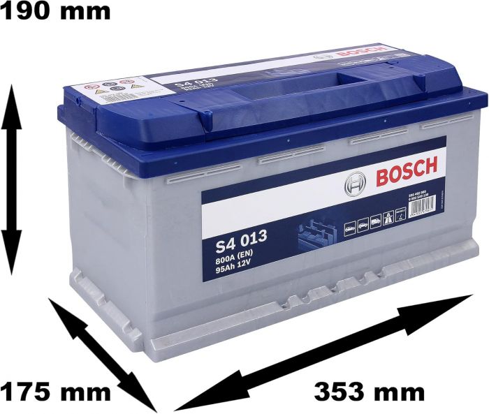 Акумулятор Bosch S4 12В 95А·год 800А R+ (0 092 S40 130)