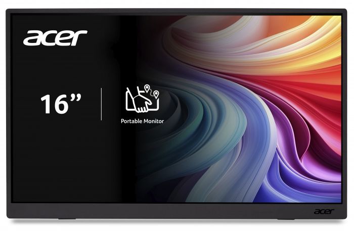 Монітор портативний Acer 15.6W" PM161W bmiuux miniHDMI, 2xUSB-C, MM, 1920:1200, IPS, 16:10, 4ms