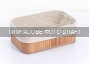 Кошик Ardesto Midori 17х10х7см, бамбук, бавовна