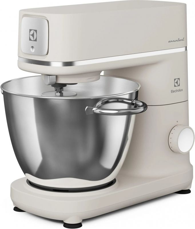 Кухонна машина Electrolux, 1200Вт, чаша-метал, корпус-метал, насадок-4, білий