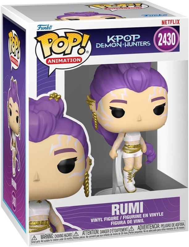 Фігурка Funko POP Animation: KPOP Demon Hunters - Rumi w/chase (glow)