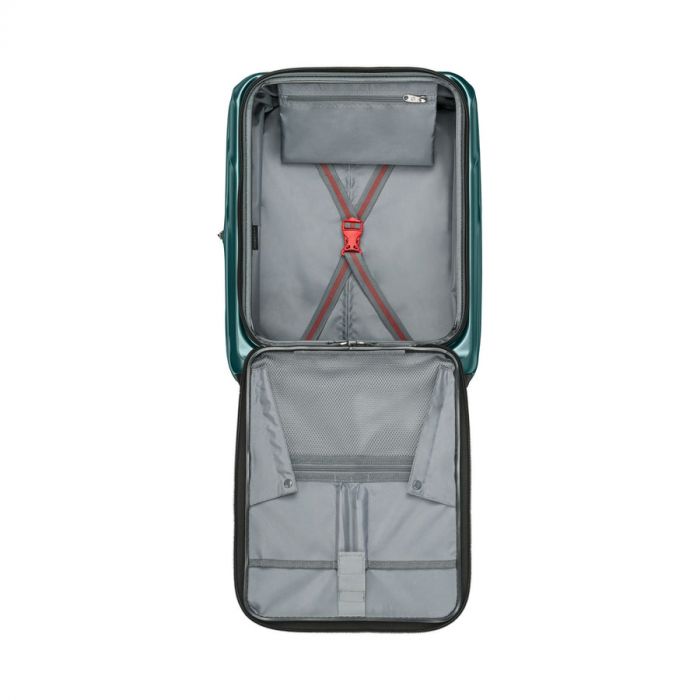 Валіза Wenger Amplix Hardside Carry-On, мала, з відсіком для н/б 16", полікарбонат, TSA, 4 колеса, розширення, USB, зелений