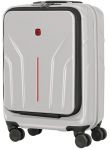 Валіза Wenger Amplix Hardside Carry-On, мала, з відсіком для н/б 16", полікарбонат, TSA, 4 колеса, розширення, USB, сріблястий