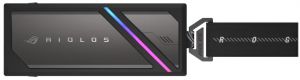 Портативний корпус ASUS для SSD ROG STRIX AIOLOS PCIe NVMe M.2 2230/2242/2260/2280 USB Type-C 3.2 Gen 2x2 ARGB чорний