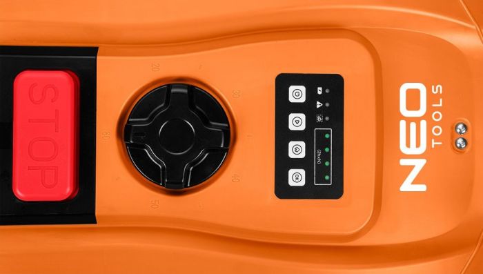 Газонокосарка-робот акумуляторна Neo Tools Energy+ 18В 1х6.0А·год 20-60мм 67дБ 600м2 3100об/хв кабель 100м IPX5 6.94кг