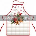 Фартух ARDESTO Christmas Cookies 60х80см, 100% поліестер, сірий