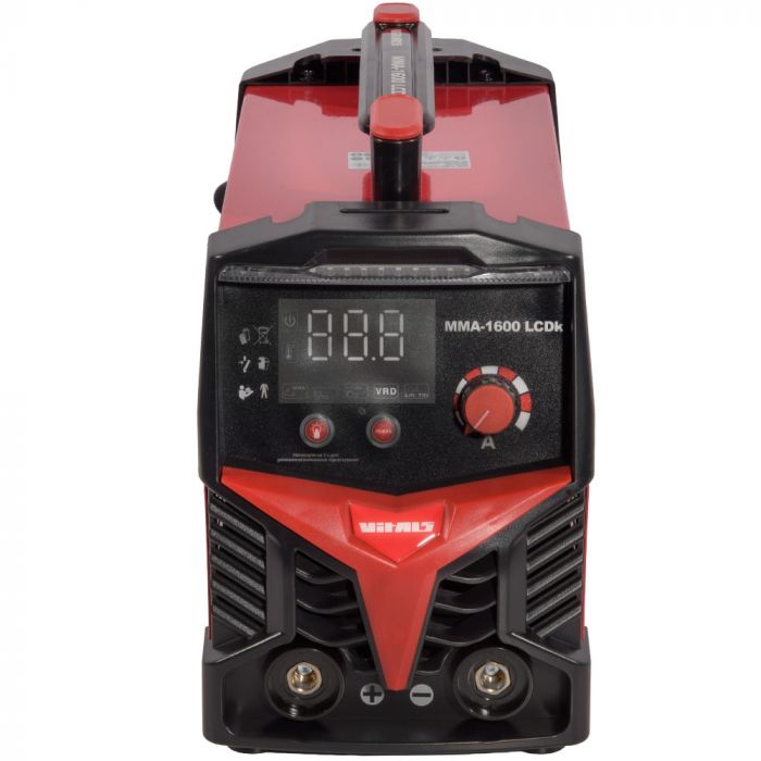 Зварювальний апарат інверторний VitalsMMA-1600 LCDk 230В 5.3кВт 20-160А IP21S 7кг
