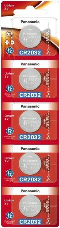 Батарейка Panasonic літієва CR2032 блістер, 5 шт.