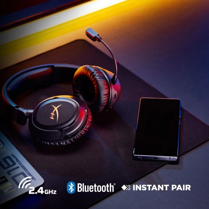 Гарнітура ігрова HyperX Cloud Flight 2, WL/USB-A/USB-C, чорний