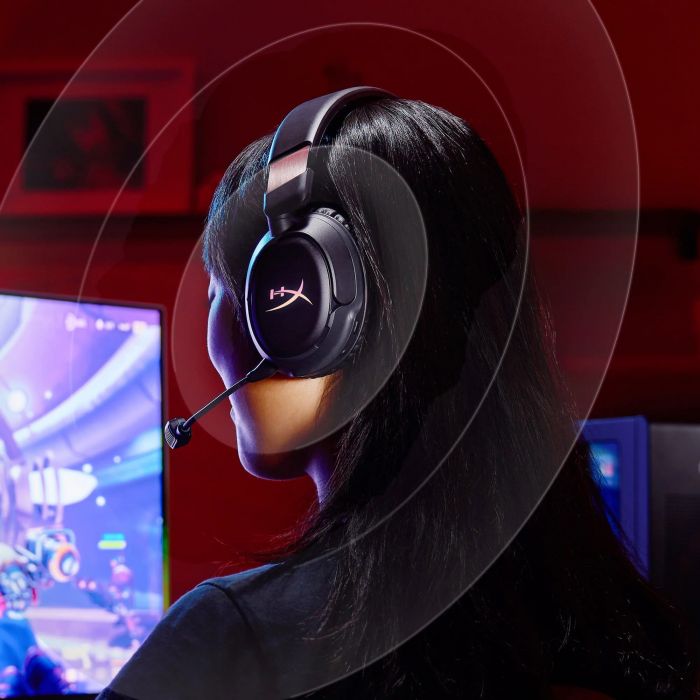 Гарнітура ігрова HyperX Cloud Flight 2, WL/USB-A/USB-C, чорний