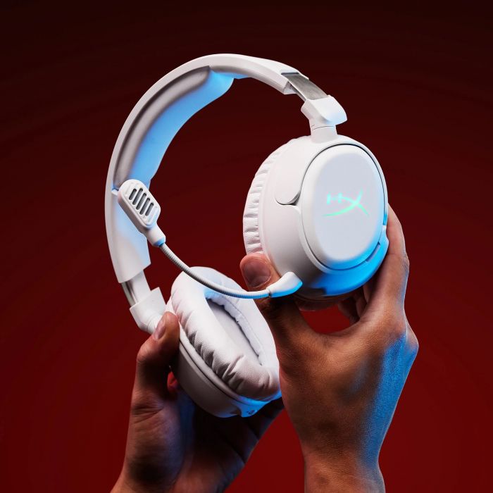 Гарнітура ігрова HyperX Cloud Flight 2, WL/USB-A/USB-C, білий