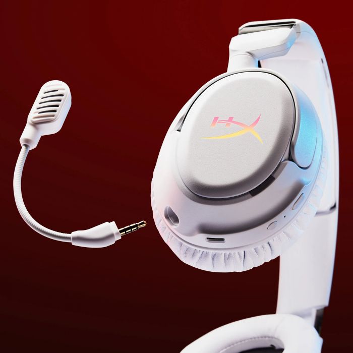 Гарнітура ігрова HyperX Cloud Flight 2, WL/USB-A/USB-C, білий