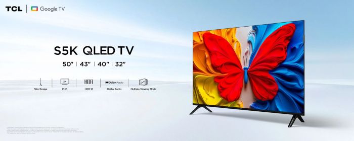 Телевізор 43" TCL QLED FHD 60Hz Smart Android TV Black